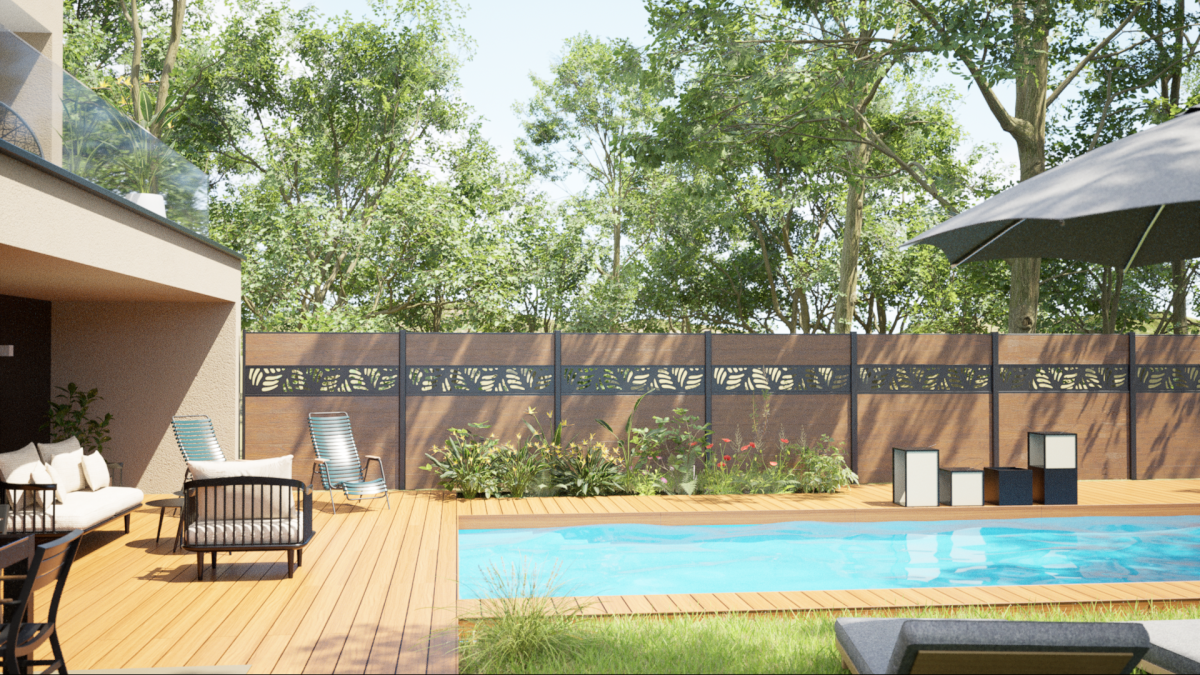 clôture en bord de piscine